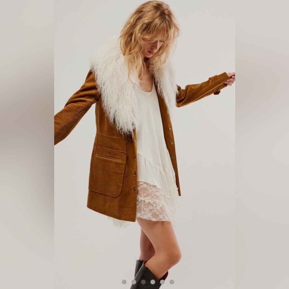 UFT NWT Free People Lady Lane corduroy coat Size Small - Picture 12 of 16